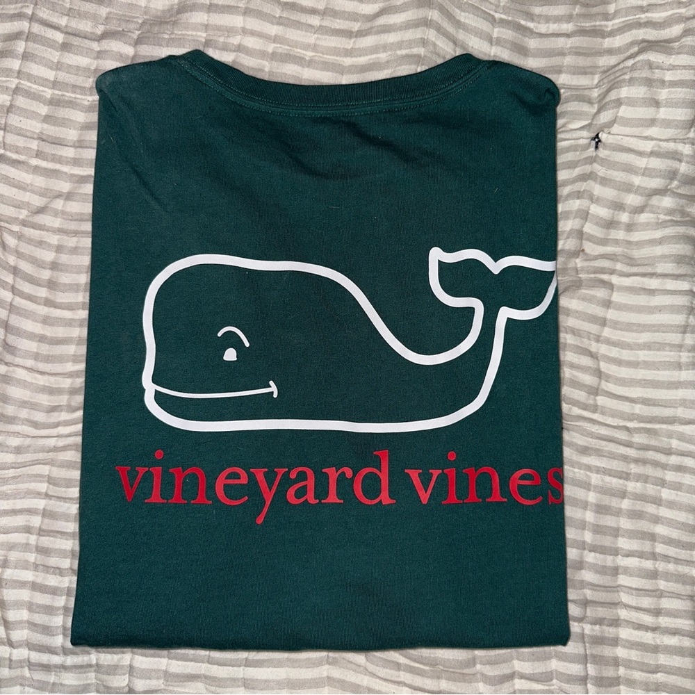 Vineyard vines vintage whale long sleeve pocket-tee